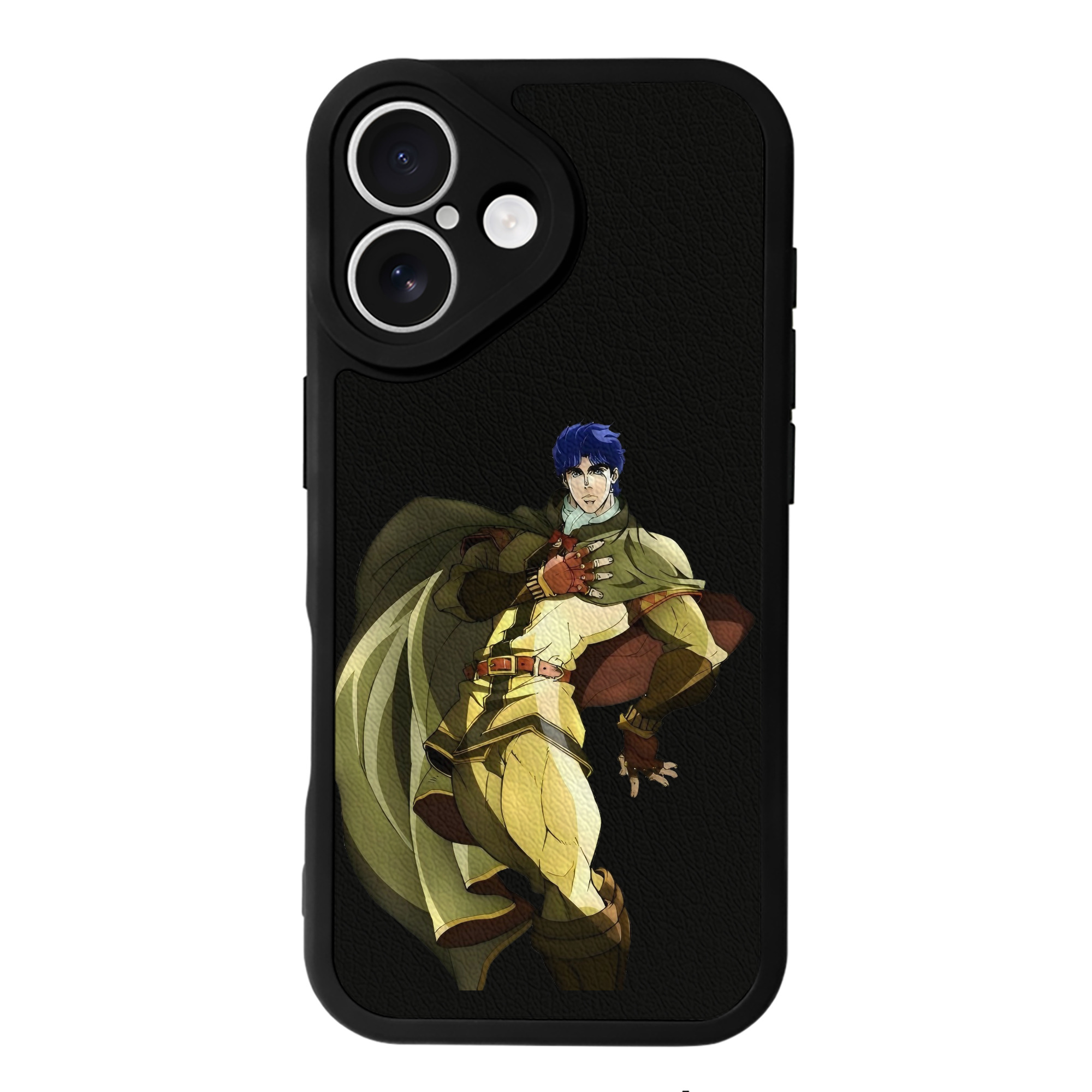 （画像用） ジョジョの奇妙な冒険 /ジョナサン?ジョースター JoJo's Bizarre Adventure Jonathan Joestar 【iPhone 16シリーズ対応】シリコンスマホケース（レザー調） 材質：シリコン